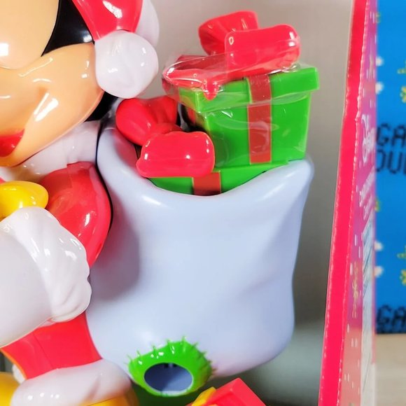 Disney Mickey Mouse 10" Christmas Santa Candy Dispenser Limited Edition New - Picture 8 of 12